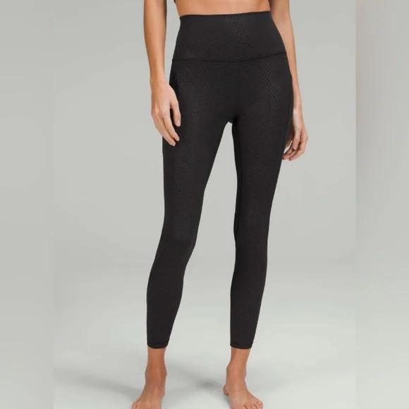 Lululemon Align High-Rise Pant with Pockets Gradiate Geo Emboss Black - Picture 3 of 10